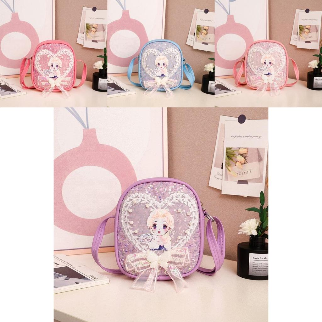 Childrens Shoulder Bag With Glitter Sequins For Ages 1 To 3 Girls Daily Use