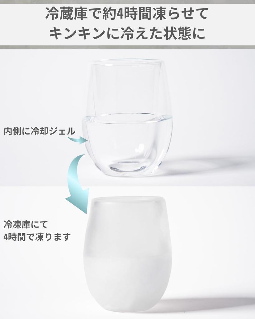 Espresso Tokyo IceQuick Glass, a double-walled ice-proof glass with cooling gel, 300ml (gift box)