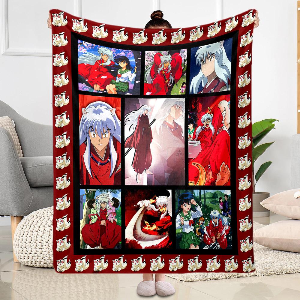 Inuyasha Adventure Blankets are suitable for living rooms,making them an ideal choice for outdoor travel and gifts.