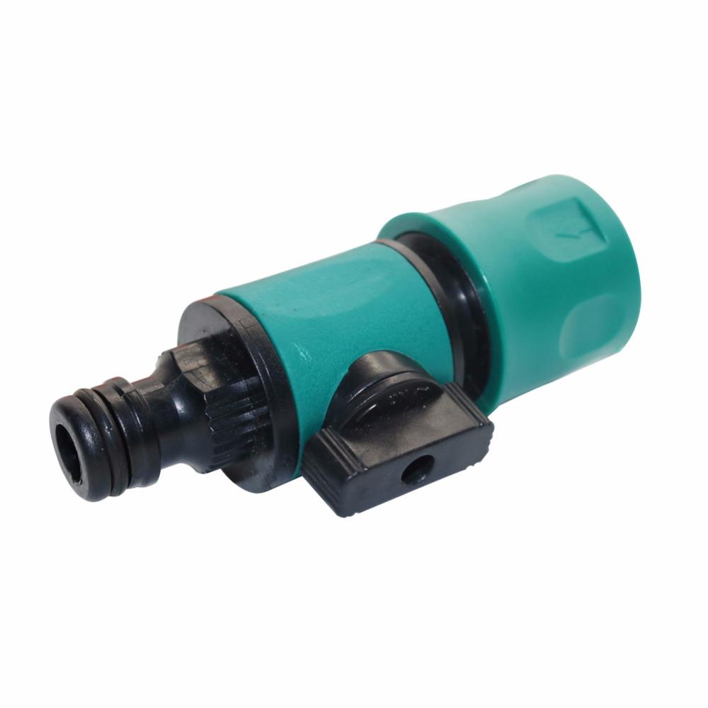 Plastic Valve 16mm Quick Connector 3/4" Female Thread 3/4" Male Thread Agriculture Garden Watering Prolong Hose Adapter Switch
