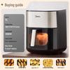 Midea 6L Visual Air Fryer Oven CN Plug (adapter Included)