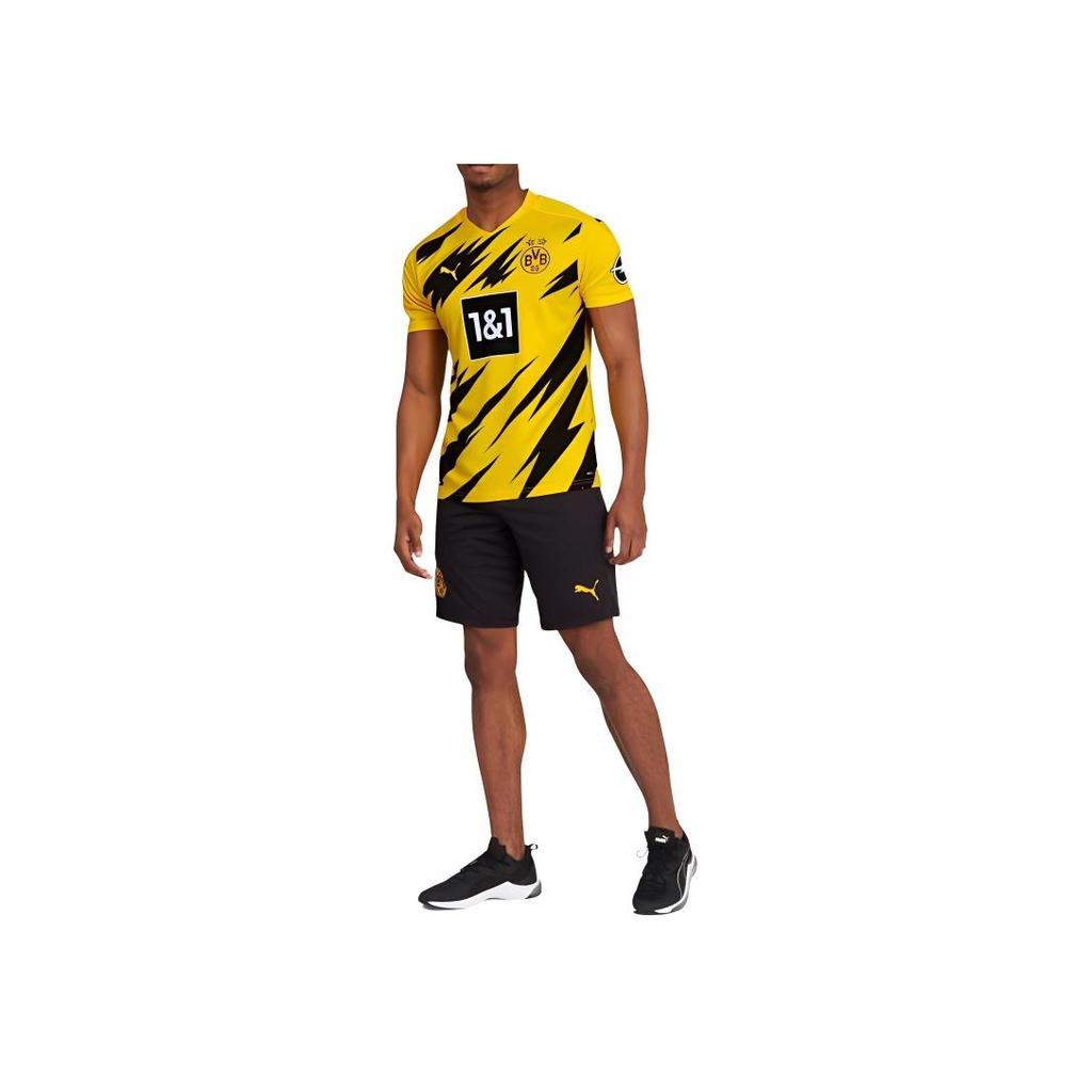 Puma Borussia Dortmund Football Short Sleeve T-Shirt Men Tops Cyber-Yellow 757156-01