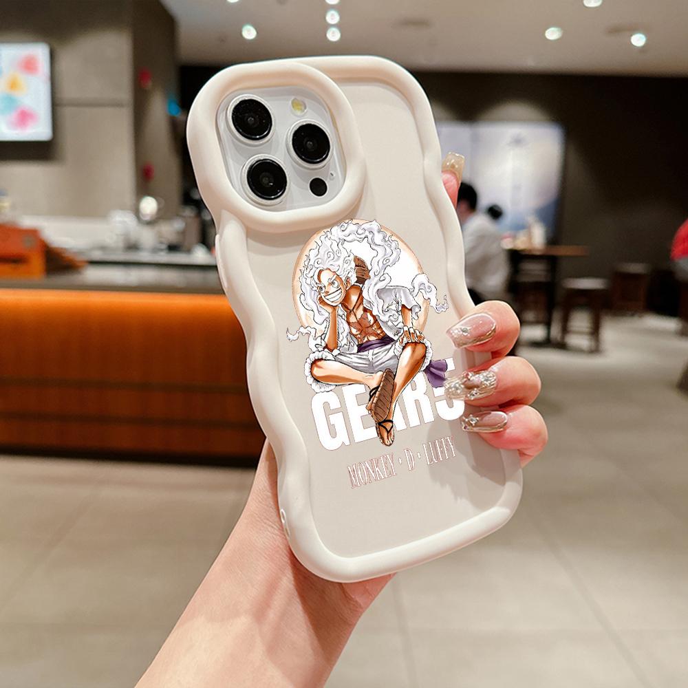 LZ28 One Piece Luffy Gear 5 Silicone Phone Cases for Samsung A15 A16 S23 FE S24 Ultra A34 A54 A14 A55 Motorola G32 E14 OnePlus Soft Cover