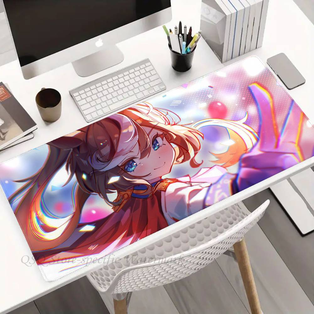 Tokai Teio Game U-Umamusume Mousepad Non-slip Suitable For Office Computers Laptops E-sports Game Desk Mats XXL Keyboard
