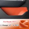 For Honda UR-V URV -2025 Door Side Storage Box Leather Front Rear Door Handle Organizer Tidying Car Door Slot Accessories