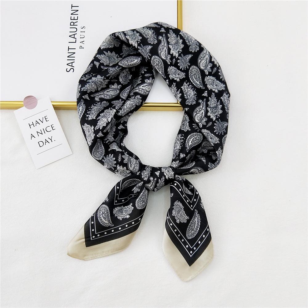 Fashion Decoration Scarf Hairband Tie Hair 70 Small Square Scarf Silk Scarf Women'S Spring And Autumn Versatile Small Scarf Professional Scarf