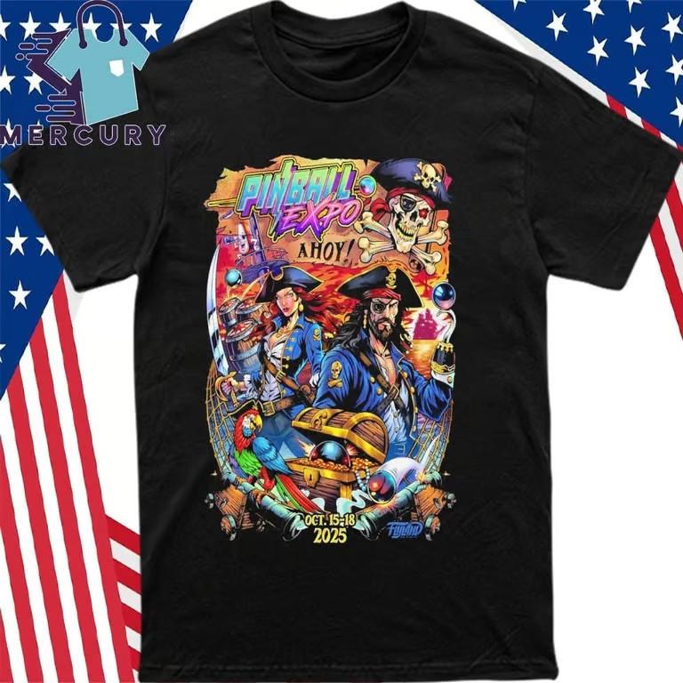 Pinball Expo Oct 15-18 2025 Unisex T-Shirt XXXL