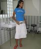 Partimento Woman Tiered Shirred Midi Skirt_Off White