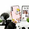 Cute Retro Rainbow Pony Phone Case For Samsung Galaxy A73,A72,A71,A70,A53,A52,A51,Soft Silicone Black Cover