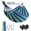 Camping Hammock Thickened Durable Fabric Canvas Single Hammocks Travel Swing Chair Hanging Bed Double Outdoor Hammock with Bag