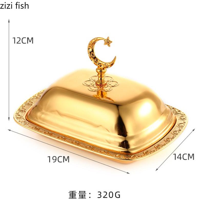 Metal Tray with Lid Dim Sum Dish Pastry Plate Fruit Plates Cake Stand Display Trays Jewelry Tray Decorative Plate Storage Trays