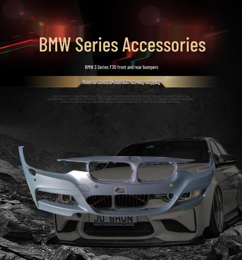 BMW 3 Series F30/F35 (2013-2019) M3/M5 Style Wide Body Kit - Front & Rear Bumpers for 320i/328i/330Li