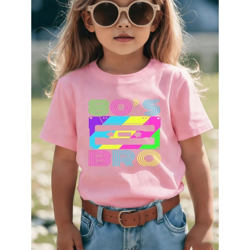 

European sizes Print T-Shirt for Boys and Girls - A Collision of Youthful Trends, Expressing Individuality, a Must-have for Spring/summer Fashion 164cm рожевий