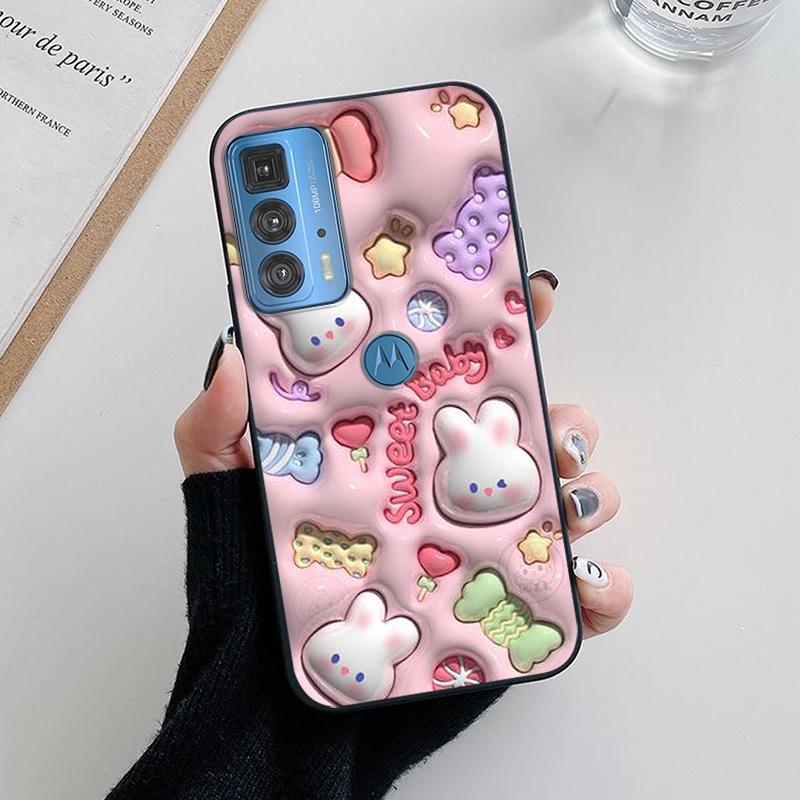 

Для телефону Motorola Moto Edge 20 Pro Чохол Edge S Pro Милий мультяшний малюнок Бампер М який силіконовий Чохол Для Moto Edge20 Pro 20Pro For Moto Edge S Pro