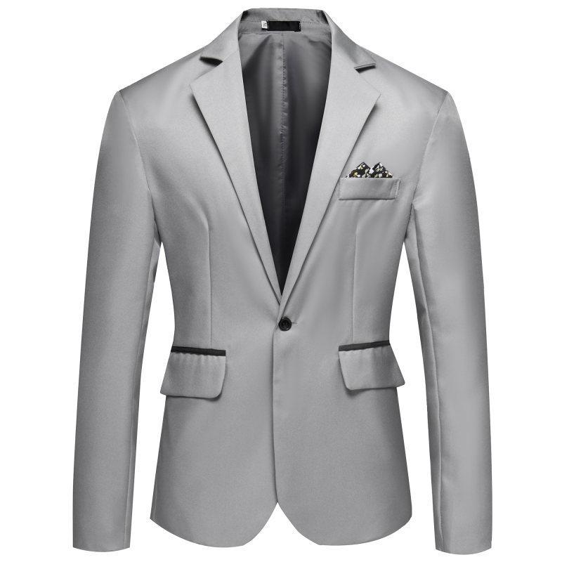 Abito da uomo slim-fit monopetto giacca casual moda giovanile