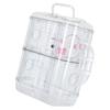 Hamster Cage Double Layer Iron Wire Fun Interactive Mice Small Animal Castle House with Water Bottle and Running Wheels