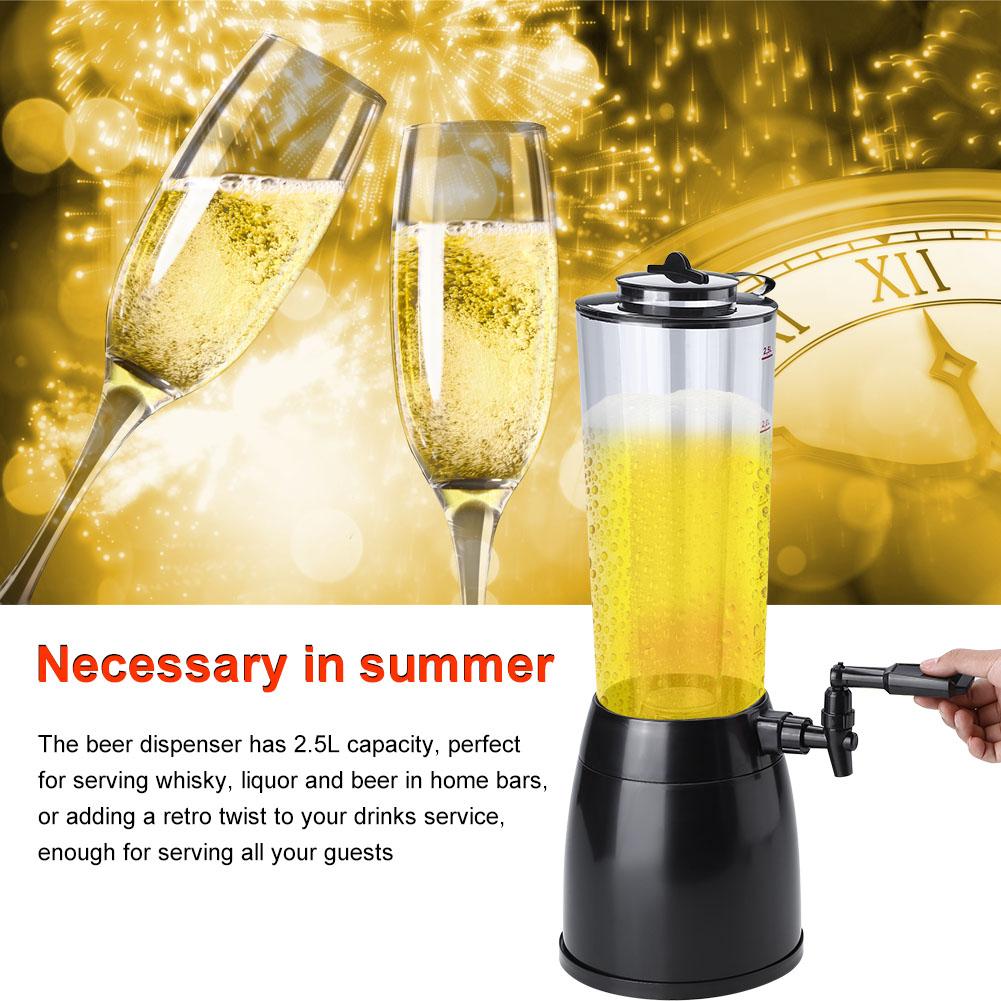 2.5L Beer Machine Beverage Dispenser Ice Tube for Wine Water Juice Bar Accessories