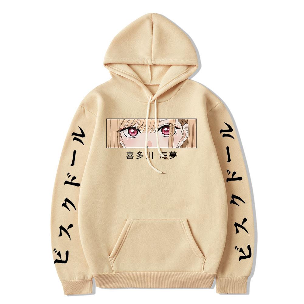

My Dress-Up Darling Marin Kitagawa Eyes Hoodies Японське Аніме Чоловіки Жінки Одяг Манга Світшоти Harajuku Унісекс Вуличний одяг M хакі