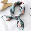 New Silk Scarf Square Women Fashion Dot Plaid Print Neckerchief Ladies Work Scarves Small Winter Foulard Bandana Hair Tie Band EMA