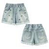 Children Casual Denim Shorts Bow Girls Elegant Above Knee Pants Mini Jeans Kids Teenager Brief Summer Shorts