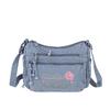 Washed Denim Bag - Retro Casual Crossbody Bag for Women Casually