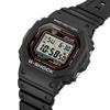 Casio Digitaluhr mit schwarzem Resinarmband DW5600RL-1 Herren G-Shock