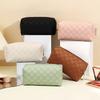 Simple checkerboard cosmetic bag women's high-end sense large-capacity storage bag waterproof portable travel toilet bag