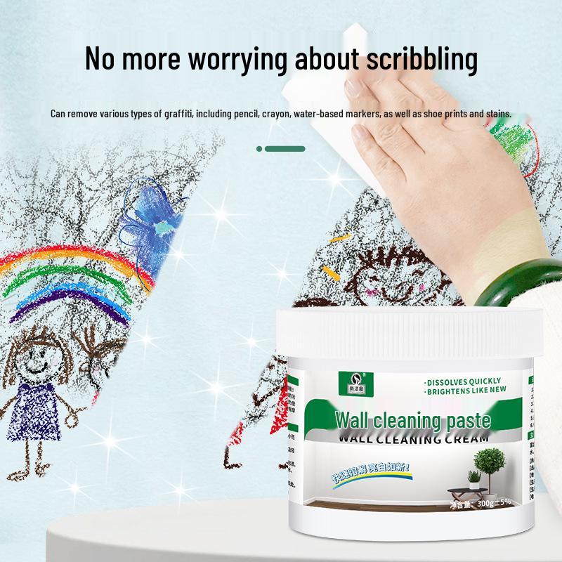 Wall Scribble Cleaner: Graffiti & Stain Remover Paste for White Walls