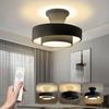Stylish LED Ceiling Light with Remote Control, 12 Levels of Dimming and Color Adjustment, Night Light Mode, Energy-saving Timer, Suitable for Living