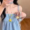 Contrast Color Blue Starfish Collarbone Chain Beads Exquisite Neck Pendant  Seaside Versatile