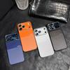 Luxury Matte Non-slip Phone Case For iPhone 17 Air 16 15 14 13 Pro Max Glass Camera Lens Protection Shockproof Protective Cover
