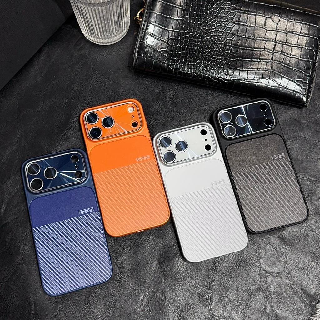 Luxury Matte Non-slip Phone Case For iPhone 17 Air 16 15 14 13 Pro Max Glass Camera Lens Protection Shockproof Protective Cover