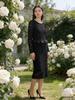 HL94 Elegant Lace Beaded Long Sleeve Spring/Autumn Dress