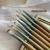 1/7Pcs Walnut Nail Art Brushes Contains Various Sizes Of Exquisitely Painted Nail Drawing Line Pen For Salons