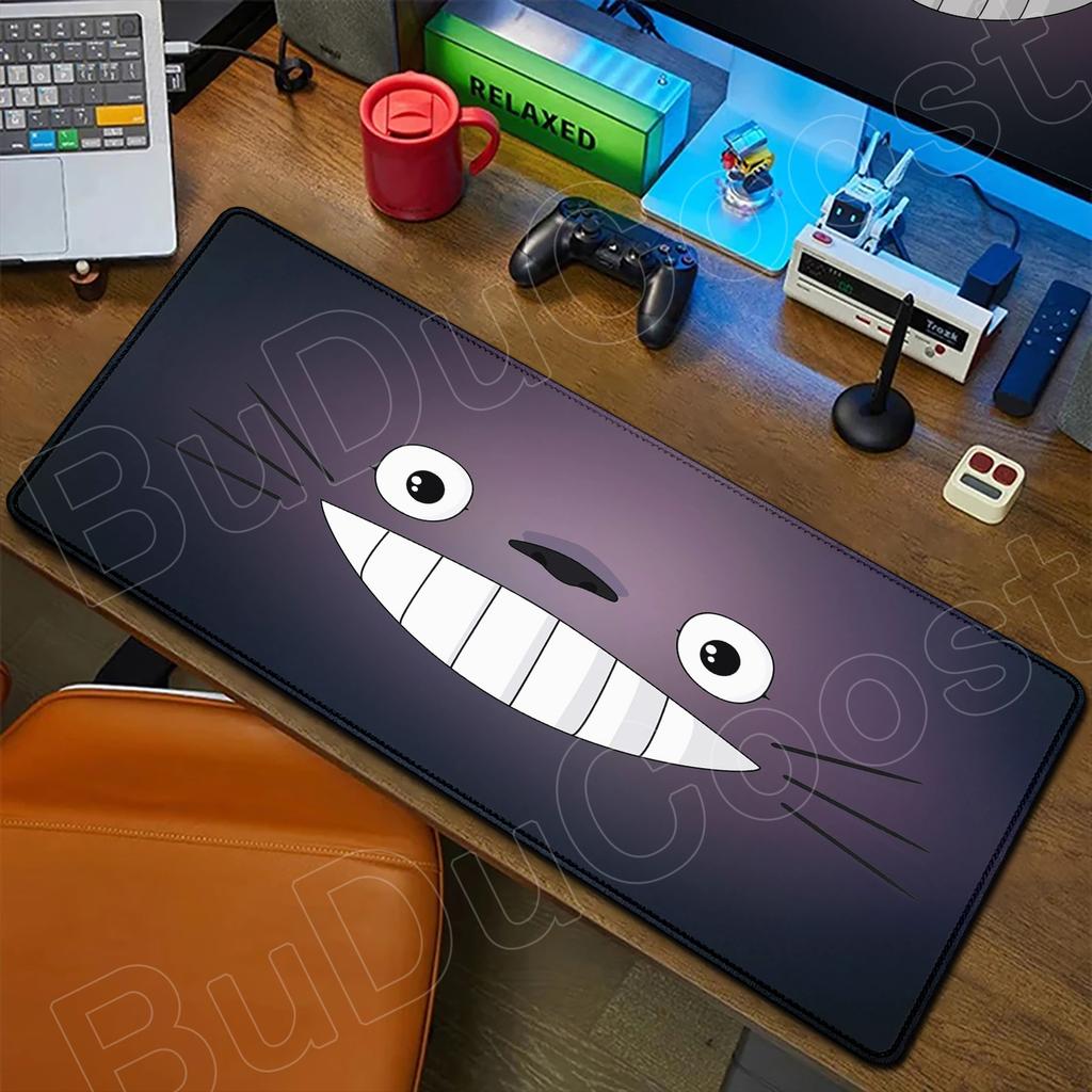 Mouse Pad Office Laptop HD Printing Kawaii Mousepad PC Japan Anime T-totoros Extended Table Mats Gaming Accessories Keyboard Pad