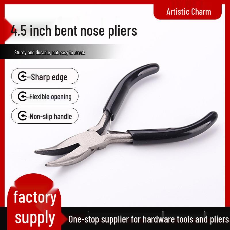 

Mini 4.5-Inch Bent Nose Pliers for DIY and Jewelry Making