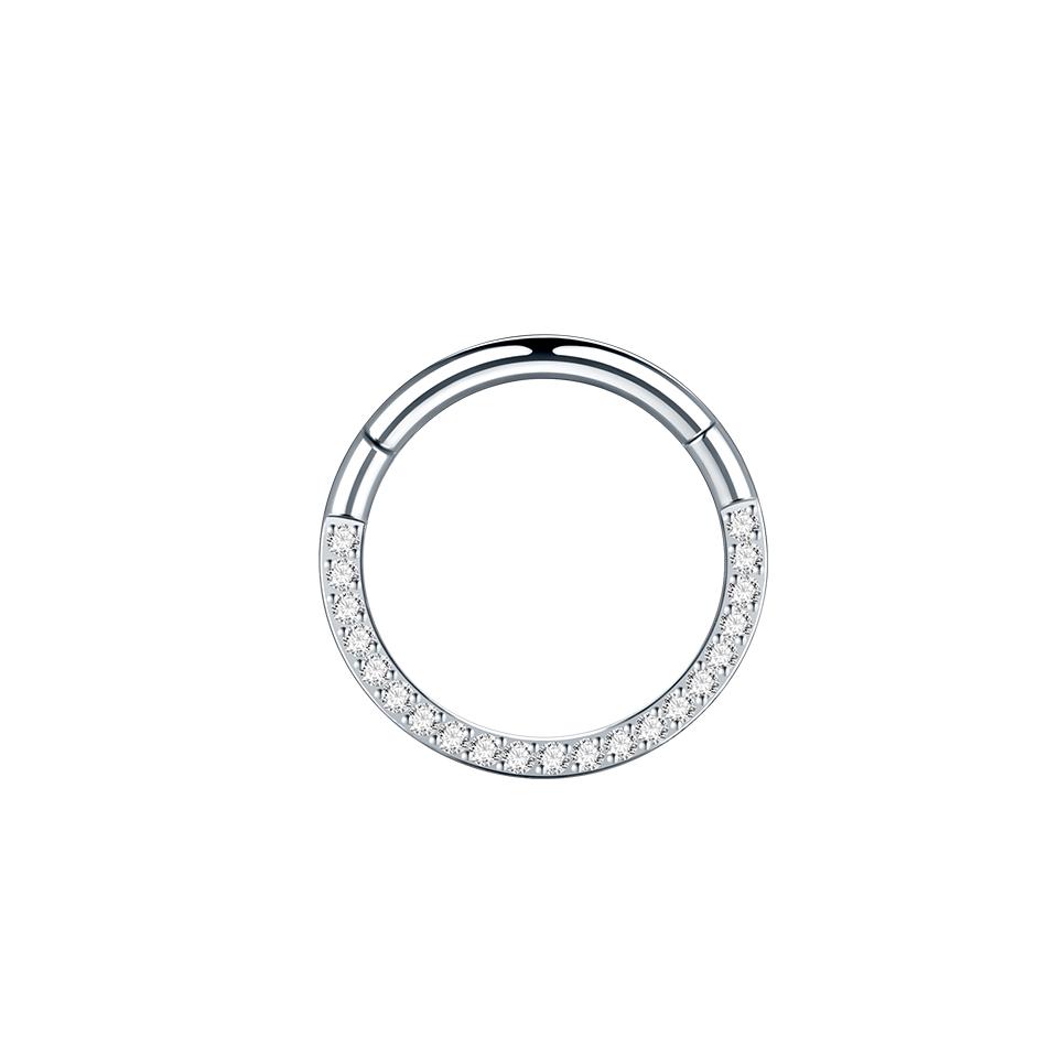 1PC 16G Surgical Steel Hoop Earrings for Women 6/8/10/12mm CZ Paved Small Helix Piercing Tragus Cartilage Piercing Body Jewelry