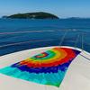 Rainbow Tie-Dye Swirl Beach Towel Quick Drying Travel Towel Unisex Soft Comfortable Quick Dry Portable for Men Women Beach