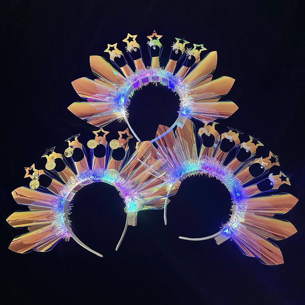 Children's Christmas Sparkle Headband: Festive Stage Prop