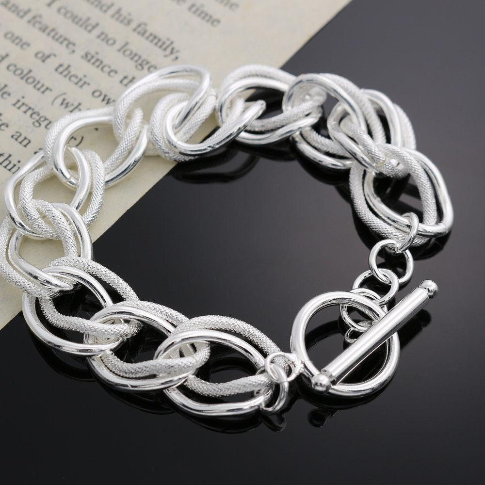 PANJBJ 925 Sterling Silver Feather Adjustable Couple Bangle Gothic Punk Design Women Jewelry Gift Lucky Bracelet Dropshipping