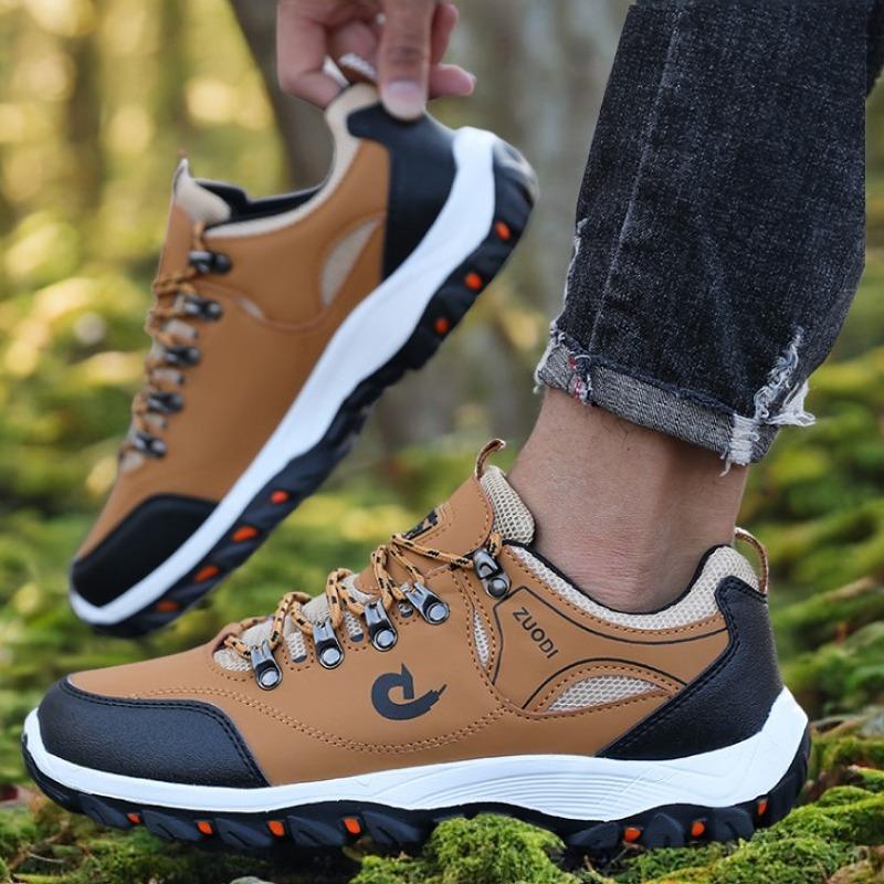 Fashion Men's Hiking Shoes Outdoor Anti Slip, Wear-resistant, Breathable Walking Training Hiking Shoes Lightweight Casual Sports Shoes