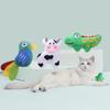 Cute Animal Shape Catnip Plush Toys For Pet Chewing And Entertainment, Soft Interactive Pet Toy