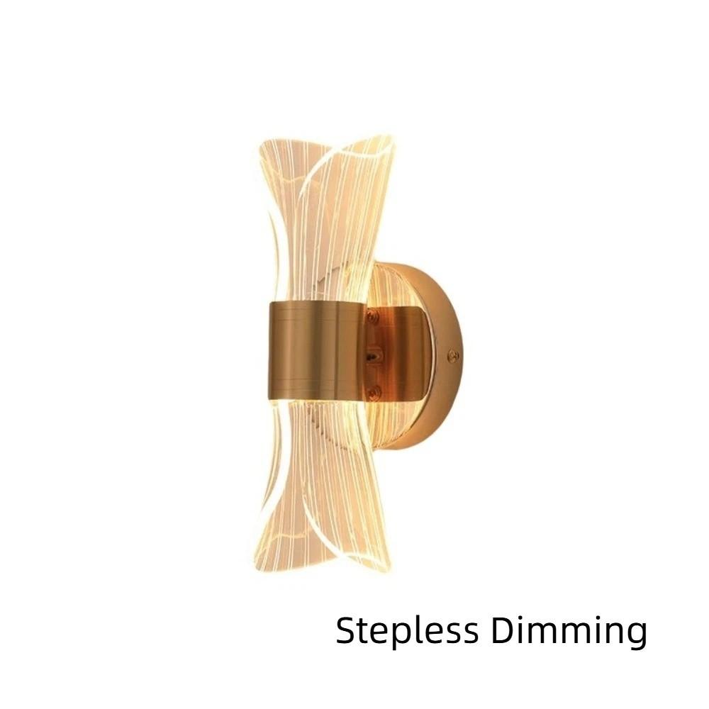 Luxury LED Wall Light Dimmable Nordic Wall Lamp Creative Bedside Lamp  Restaurant