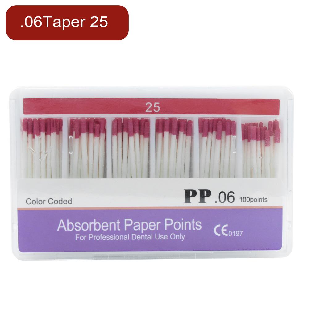 Dental Absorbent Paper Points Moisture Absorbing Paper Tips Taper 0.02 0.04 0.06 Endodontics Dental Clinics Consumables