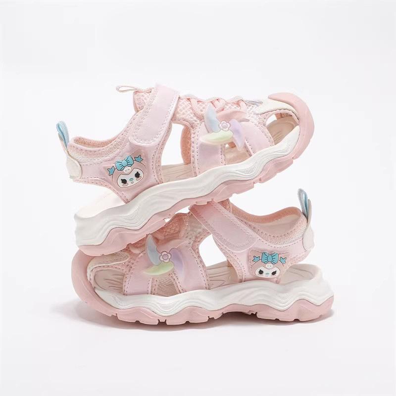 Girls' Fashion Versatile Casual Shoes Summer New Children's Princess Back Stream Sports Shoes Girls Bag Head Sandals