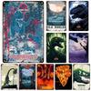 Classic Movie Jurassic Park Metal Tin Sign Bar Cafe Retro Wall Plate Metal Plaque Rusty Metal Signs Industrial Decor Plate
