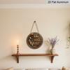 2D Flat - 1pc Round Aluminum Sign | Bohemian Indian Feather Art Wall Decor And Inspirational Quote, Suitable For Living Room, Bedroom, Study, Office