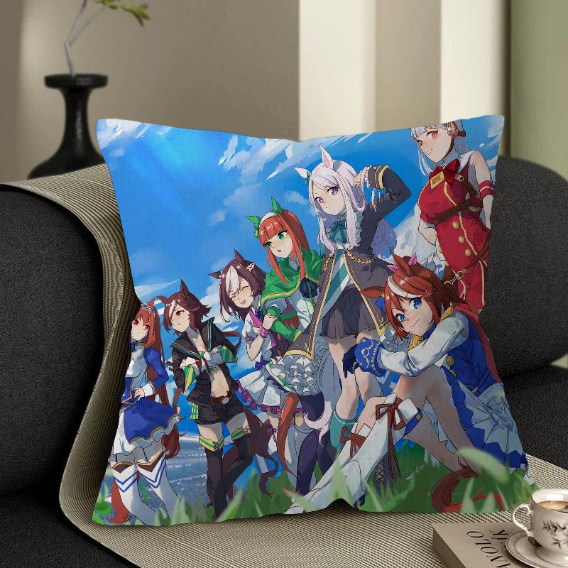 Uma Musume Pretty Derby Stitch Lucky Dragon pillow cover sofa cushion cover home room decoration children gift