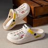 Men's Plus Size Fashion Casual 2-Way Closed Toe Slippers Outdoor Wear High Elastic Thick Sole Beach Shoes