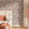 Vintage Pink Floral Peel and Stick Wallpaper Self Adhesive Wallpaper Removable Contact Paper Stick on Wall Paper for Kitchen